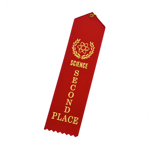 Standard Ribbon – Second Place – Red