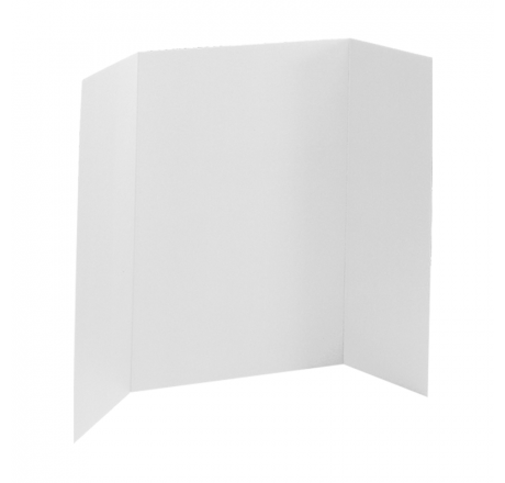White Tri-Fold  Display Board (25 Boards / Box) 4.95 each